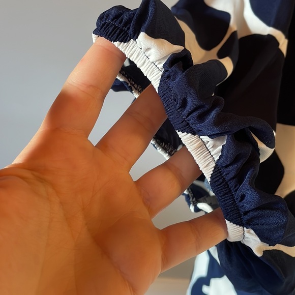 [Ces Femme] Navy/White Polka Dot Dress - Size Large - game day - Picture 3 of 5